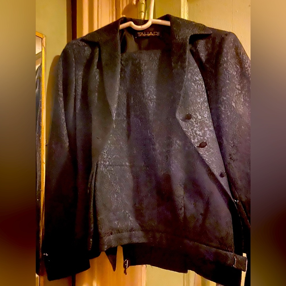 Women’s pant suit.